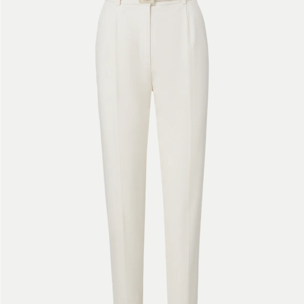 Veronica Beard Elegant Cream stretch linenWomen's Pants